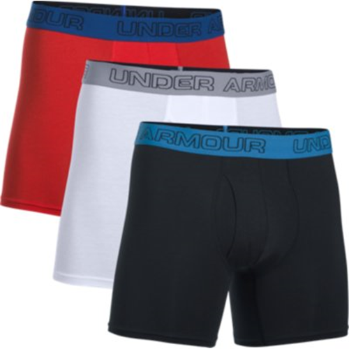 Under Armour Charged Cotton Stretch 6in Boxerjock 3-Pack 1277279004LG