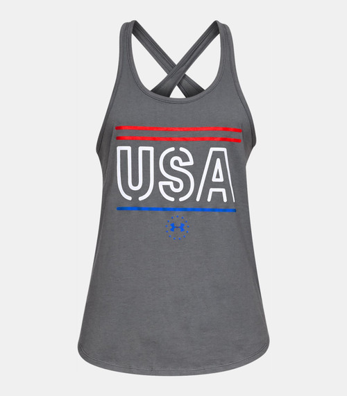 Under Armour Womens UA Freedom USA Tank Top 1327578012SM