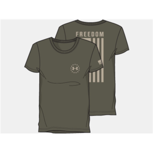 Under Armour Womens UA Freedom Flag T-Shirt 1333371390LG