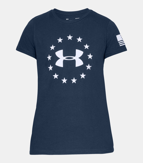 Under Armour Womens Freedom Logo T-Shirt 1333372408LG