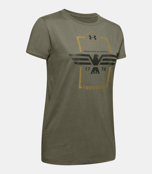 Under Armour Womens UA Freedom Eagle T-Shirt 1343559390XS