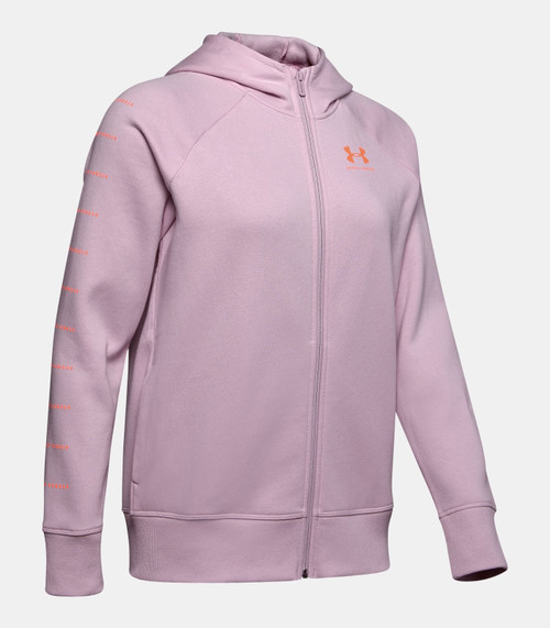 Under Armour Womens UA Rival Fleece Sportstyle LC Sleeve Graphic Hoodie 1348559694XS