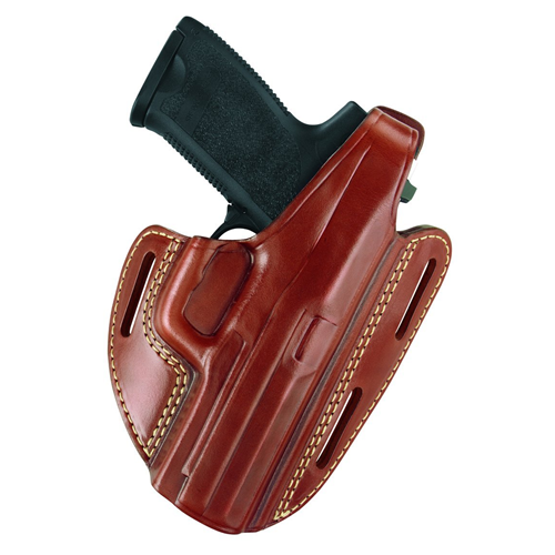 BLACKHAWK Leather 3 Slot Pancake Holster 450000BBR
