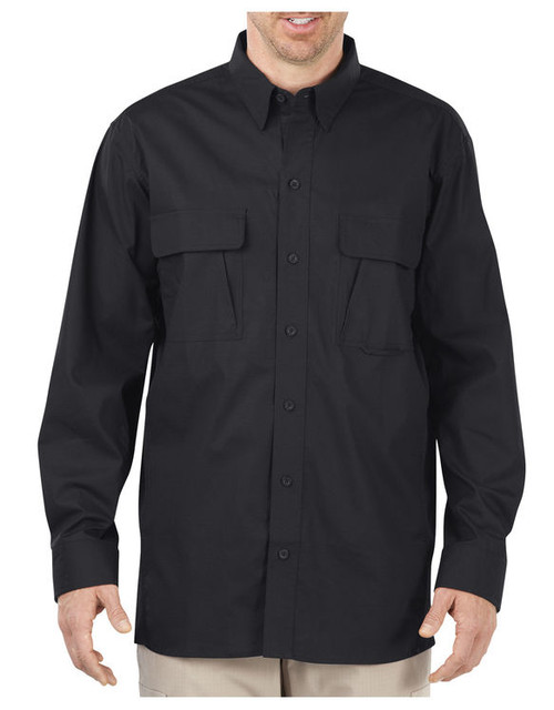 Dickies Tactical Long Sleeve Vented Ripstop Shirt LL953BK  LT