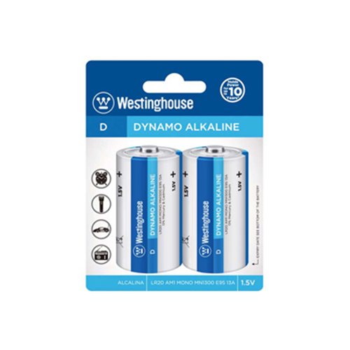Energy Products Westinghouse D Alkaline 2 Pack WES-LR20-BP2