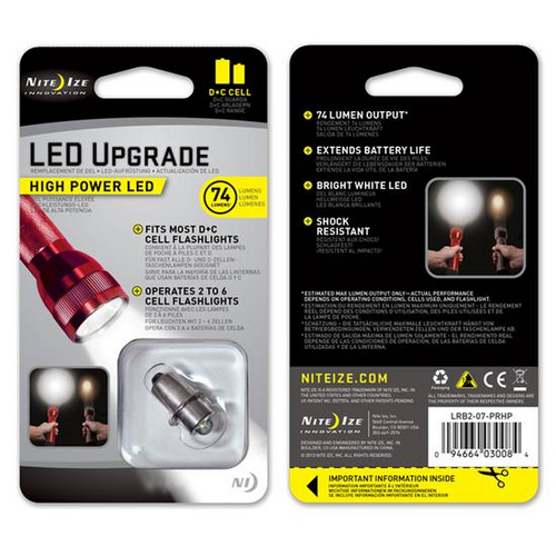 NiteIze LED Upgrade High Power Bulb C&D LRB2-07-PRHP