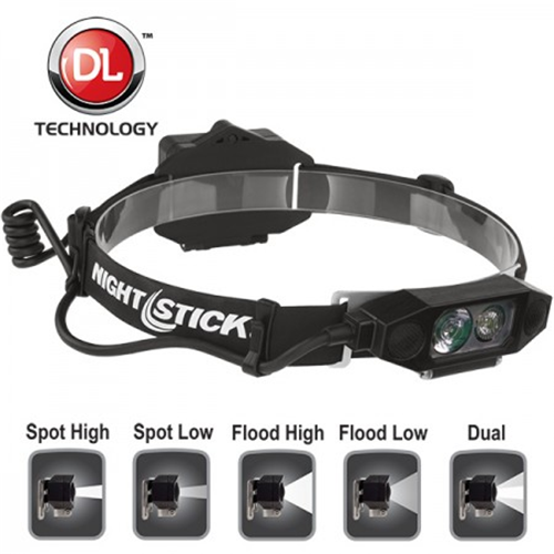 Nightstick Low-Profile Dual-Light Headlamp NSP-4616B