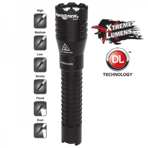 Nightstick Tactical Dual-Light Flashlight  USB Rechargeable NSR-9854XL
