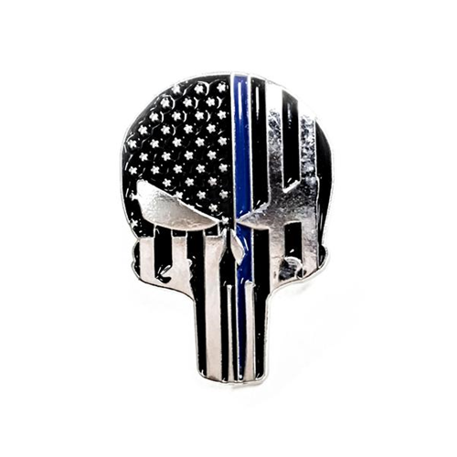Thin Blue Line Thin Blue Line Pin, Skull PIN-SKULL
