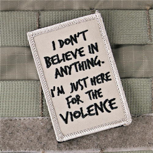 Violent Little Machine Shop Here for the Violence Morale Patch -Brown 1093