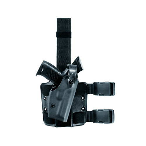 Safariland Model 6004-27 Single Strap Leg Shroud with Drop Flex Adapter (DFA) & QLS 22 6004-27-2