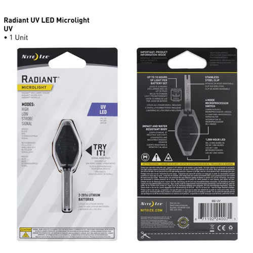 NiteIze Radiant Microlight BB-UV