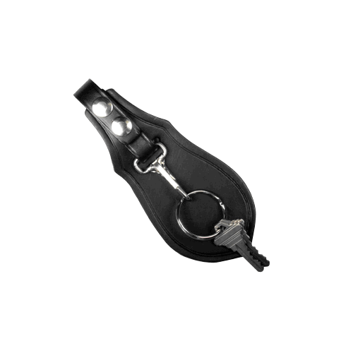 Boston Leather Key Holder With Protective Flap 5448-3-GLD