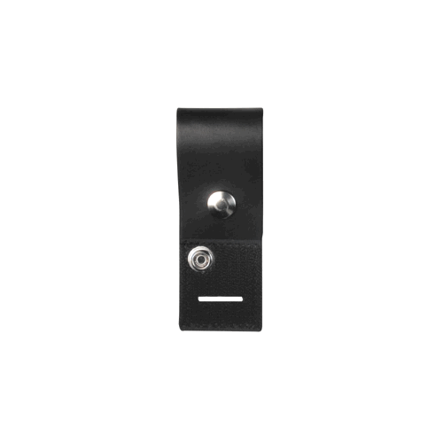 Boston Leather Epaulet Mic Holder 1 3/4 X 7 1/2, Snap, Slot, Hook And Loop 5467-3