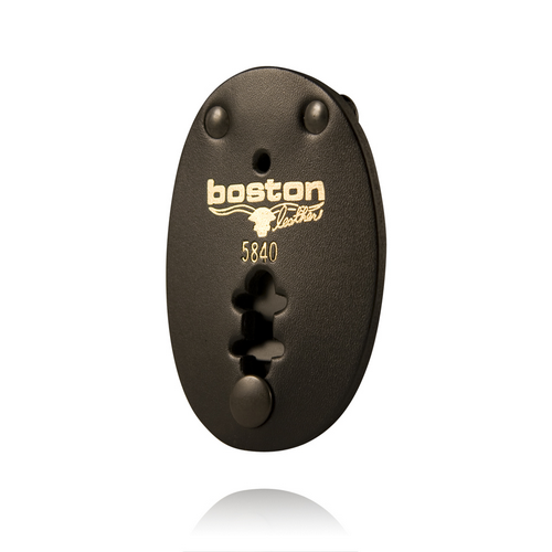 Boston Leather Oval Badge Holder 5840-1