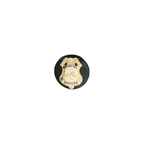 Boston Leather Circle Badge Holder 5841-1