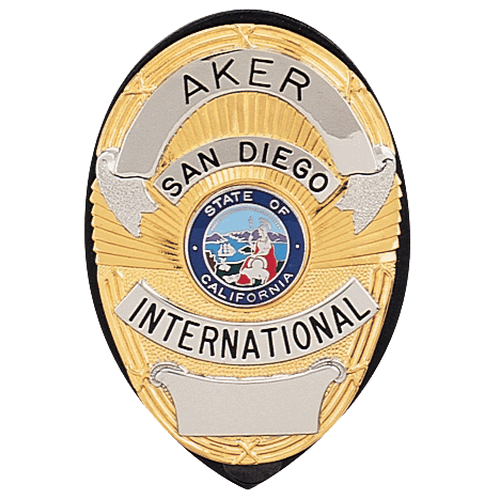 Aker Leather Clip-On Shield Badge Holder A591-TP