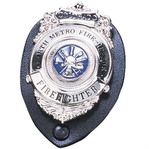 Strong Leather Company Clip-On Badge Holder Oval 71200-0002