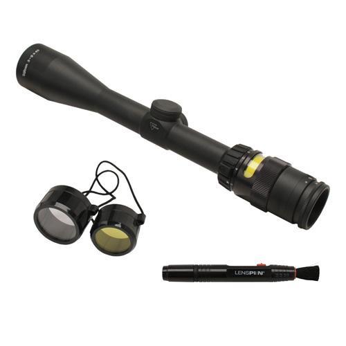 Trijicon AccuPoint 3-9x40mm Riflescope 1" Main Tube with BAC Amber Triangle Post Reticle, Matte Black