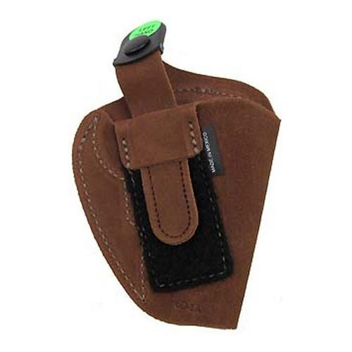 Bianchi 6D Deluxe Waistband Holster Natural Suede, Size 05, Left Hand
