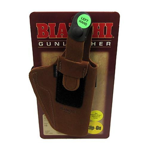 Bianchi 6D Deluxe Waistband Holster Natural Suede, Size 15, Left Hand