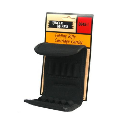 Uncle Mikes Cordura Cartridge Carrier, Black Folding Rifle 10 Loop
