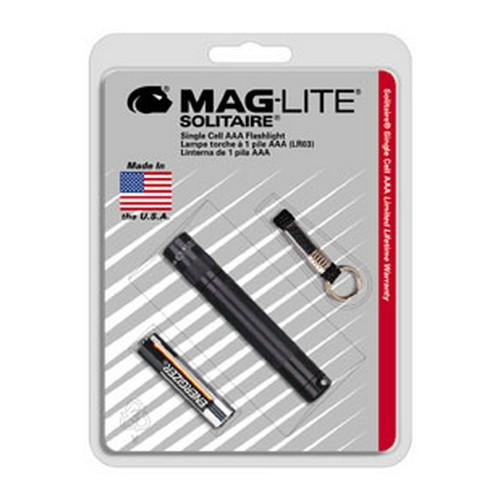 Maglite Solitaire Flashlight AAA in Blister Package (Black)