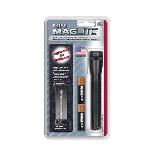 Maglite Mini-Mag Flashlight AA Holster Combo Pack (Black)