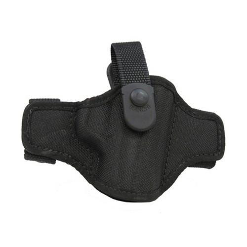 Bianchi 7506 AccuMold Belt Slide Holster, Thumbsnap Plain Black, Size 04, Right Hand
