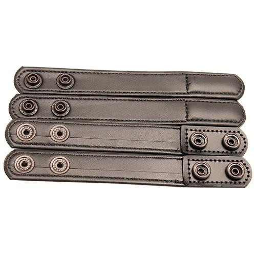 Bianchi 7906 AccuMold Elite Belt Keeper Hidden Snap, Plain Black