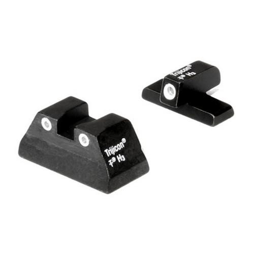 Trijicon H&K Bright and Tough 3 Dot Night Sight Set USP Models, Green Front and Rear Lamps