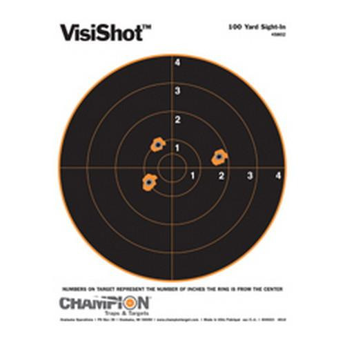 Champion Traps and Targets VisiShot Targets 100 Yard Sight In (10 Pack)