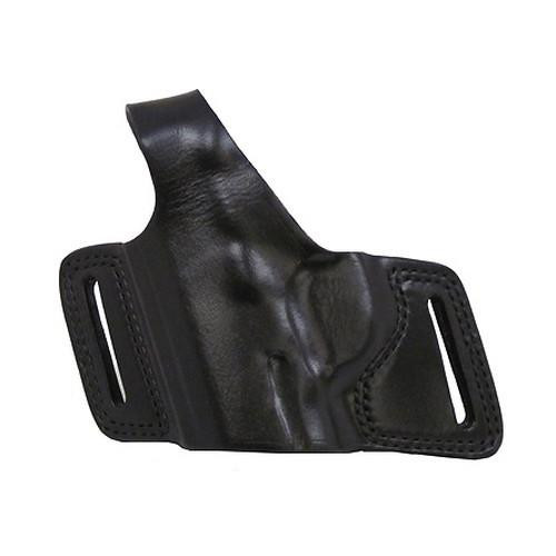 Bianchi 5 Black Widow Leather Holster Plain Black, Size 14, Left Hand