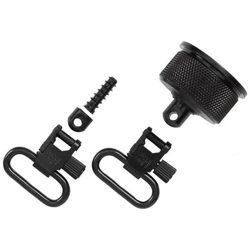 Uncle Mikes Cap Set QD Remington 1100/11-87 Black 12 Gauge
