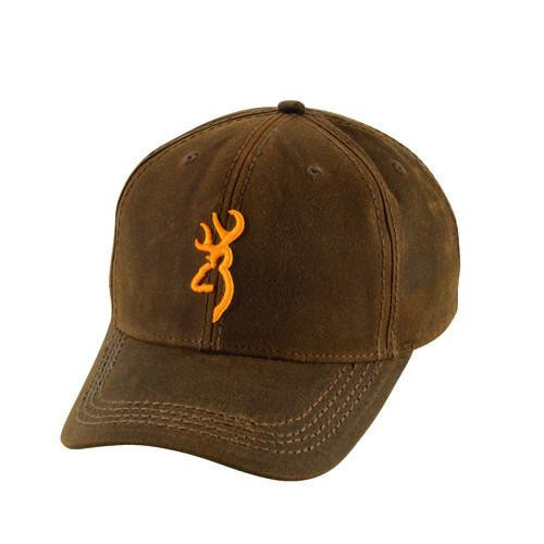 Browning Dura-Wax Cap 3-D Buckmark, Brown