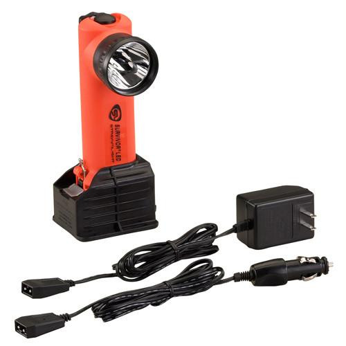 Streamlight Survivor LED Flashlight, (Orange, AC/DC)