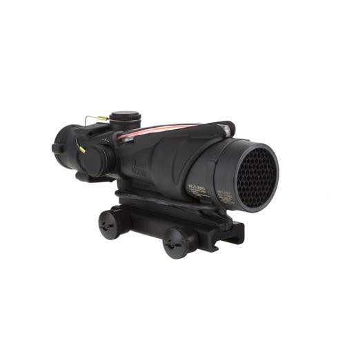 Trijicon ACOG 4x32mm BAC Rifle Combat Optic (RCO) Scope Red Chevron Reticle for the USMCs M4 and M4A1 with Thumbscrew Mount, Black