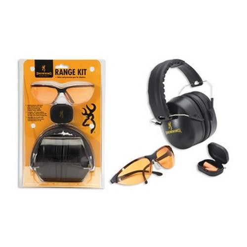 Browning Shooting Glasses Range Kit with Hearing Protection