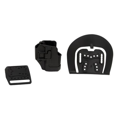 Blackhawk! Serpa CQC, Belt & Paddle Holster, Plain Matte Black Finish Glock 26/27/33, Right Hand