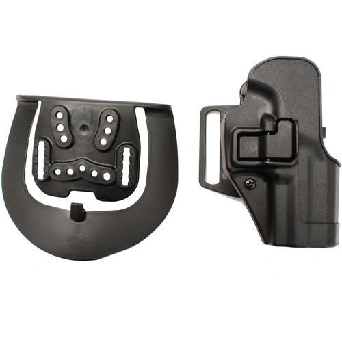 Blackhawk! Serpa CQC, Belt & Paddle Holster, Plain Matte Black Finish H&K P2000, Right Hand