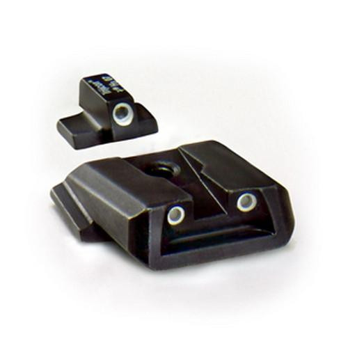 Trijicon Smith & Wesson Bright and Tough 3 Dot Night Sight Set M&P/M&P M2.0/SD9 VE/SD40 VE, Green Front and Rear Lamps