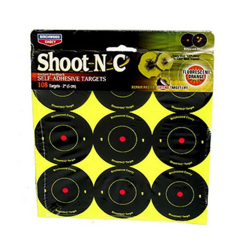 Birchwood Casey Shoot-N-C Targets: Bull's-Eye 2" Round Target (Per 108)