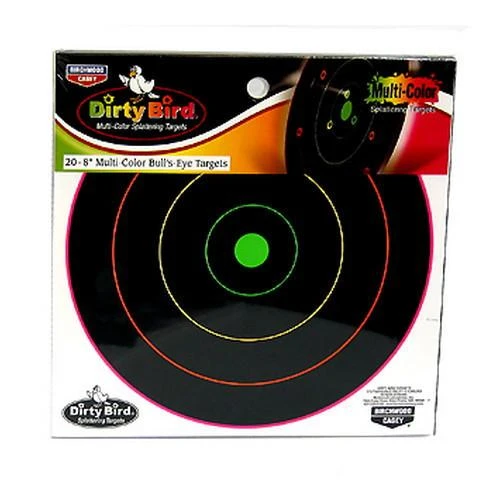 Birchwood Casey Dirty Bird Multi-Color Target 8", (Per 20)