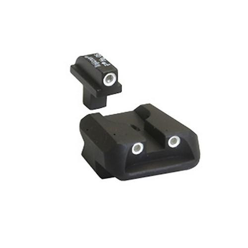 Trijicon Colt Bright and Tough 3 Dot Night Sight Set Government, Combat Commander, Front and Novak Rear