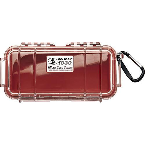 Pelican Micro Case with Clear Top 1030 Red
