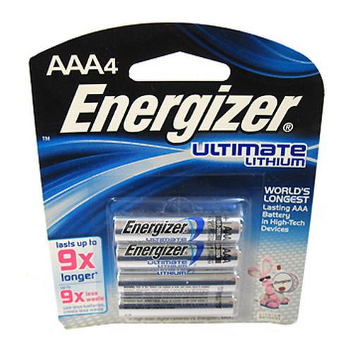 Energizer Ultimate Lithium Batteries AAA (Per 4)