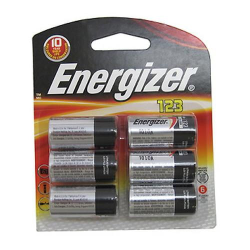 Energizer 123 Lithium Batteries 6-Pack