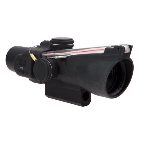 Trijicon ACOG 2x20mm Compact Dual Illuminated Scope Red 9.2 MOA Triangle Reticle with M16 Carry Handle Base, Black