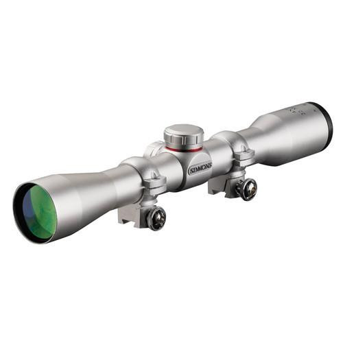 Simmons .22 Mag Series Riflescope 4x32 Silver, Truplex with Scope Rings