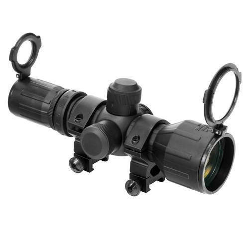 NcStar Rubber Tactical-Double Illumination Series Scope 3-9x42 Red/Green Illuminated Reticle,  Ruby Lens
